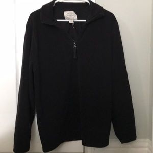St. John’s bay black fleece pullover quarter zip